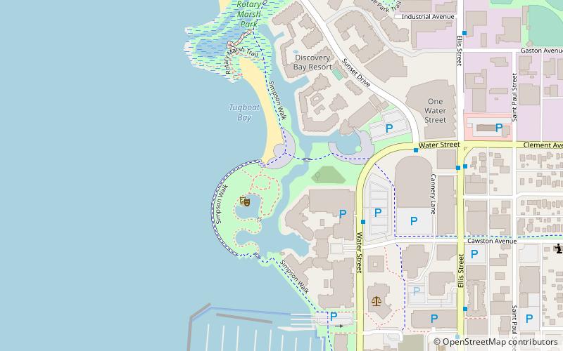 waterfront park kelowna location map