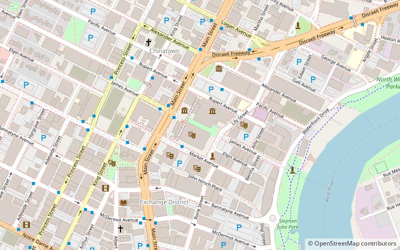 Manitoba Centennial Centre location map