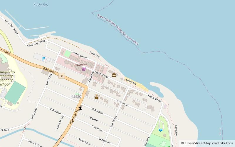 ss moyie kaslo location map