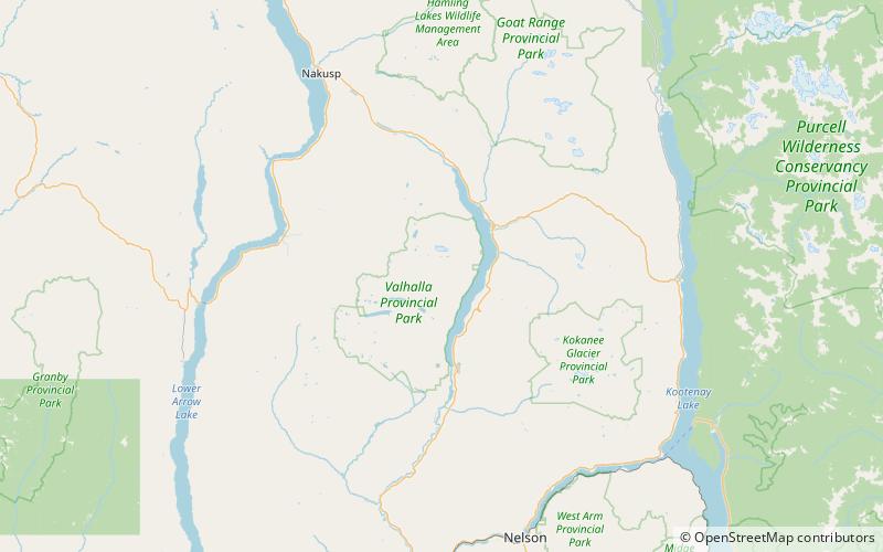 district regional de central kootenay location map