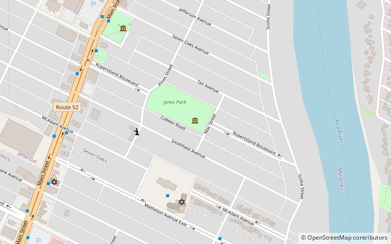 Seven Oaks House Museum location map