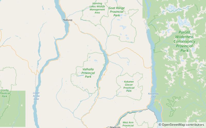Slocan Lake location map
