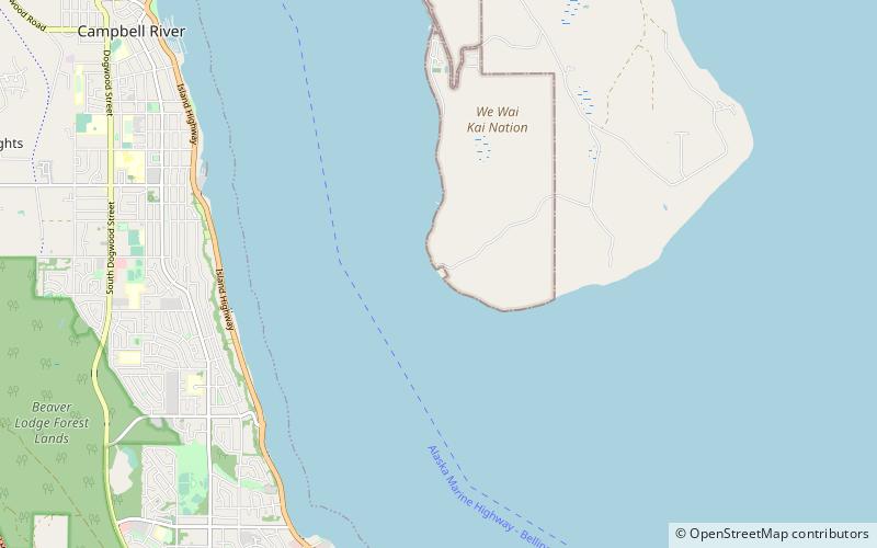 Cape Mudge Lighthouse location map