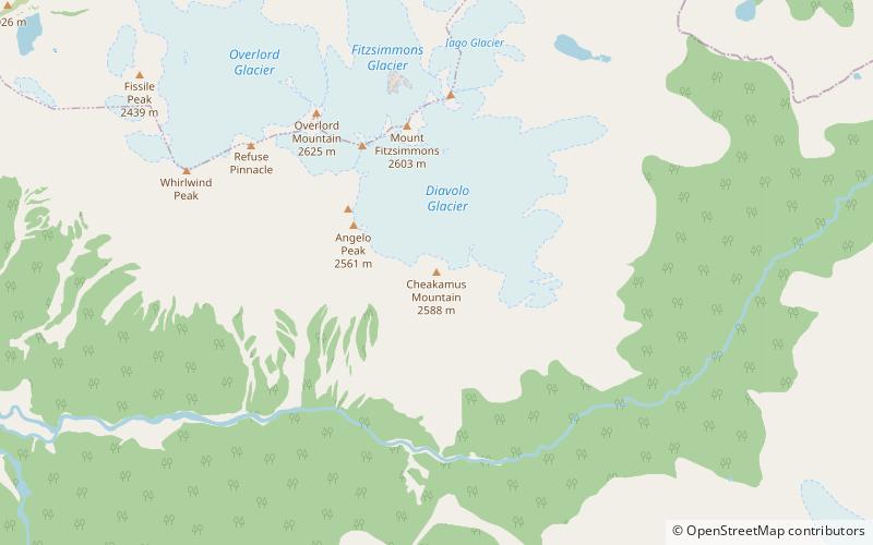Cheakamus Mountain location map