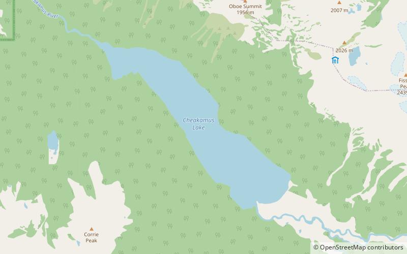 Cheakamus Lake location map