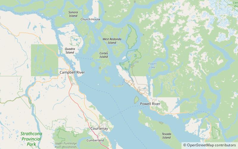 Copeland Islands Marine Provincial Park location map