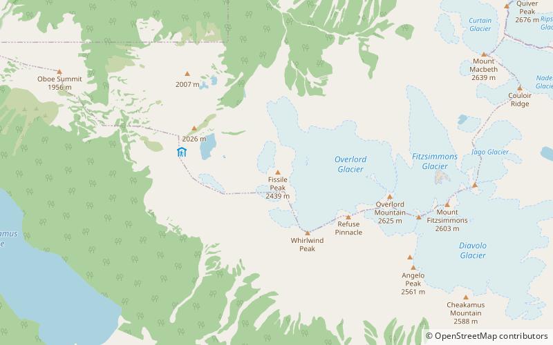 Fissile Peak location map