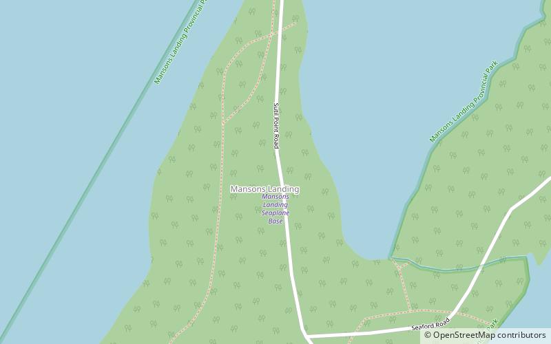 mansons landing provincial park cortes island location map