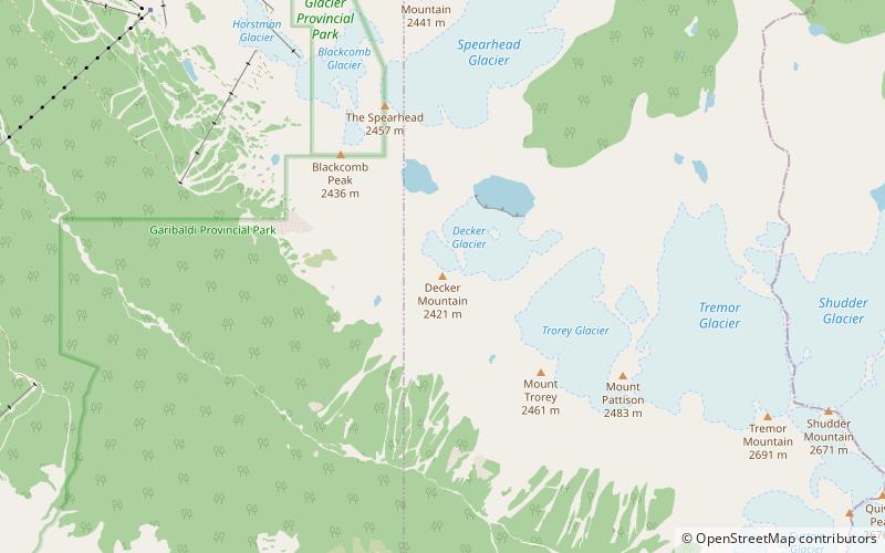 Decker Mountain location map