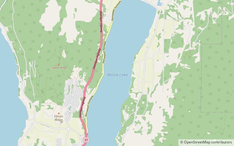 Wood Lake location map