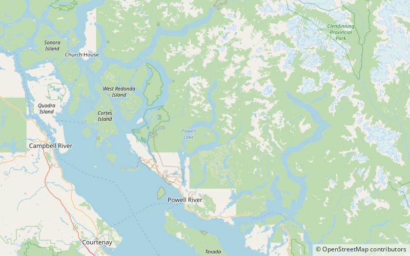 Powell Lake location map