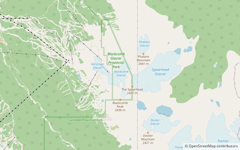 park prowincjonalny blackcomb glacier location map