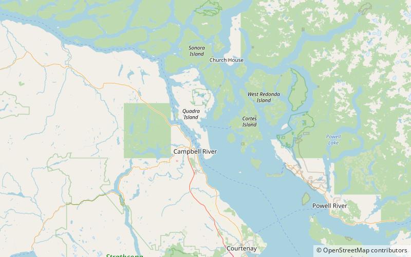 Rebecca Spit Marine Provincial Park location map