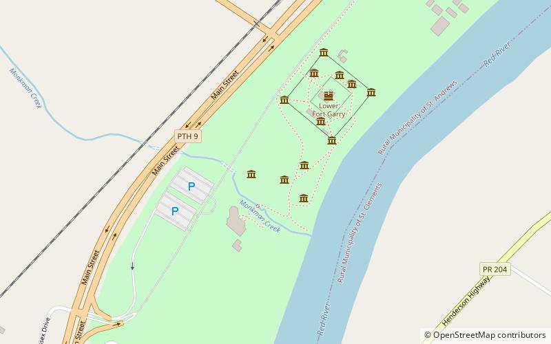 Lower Fort Garry location map