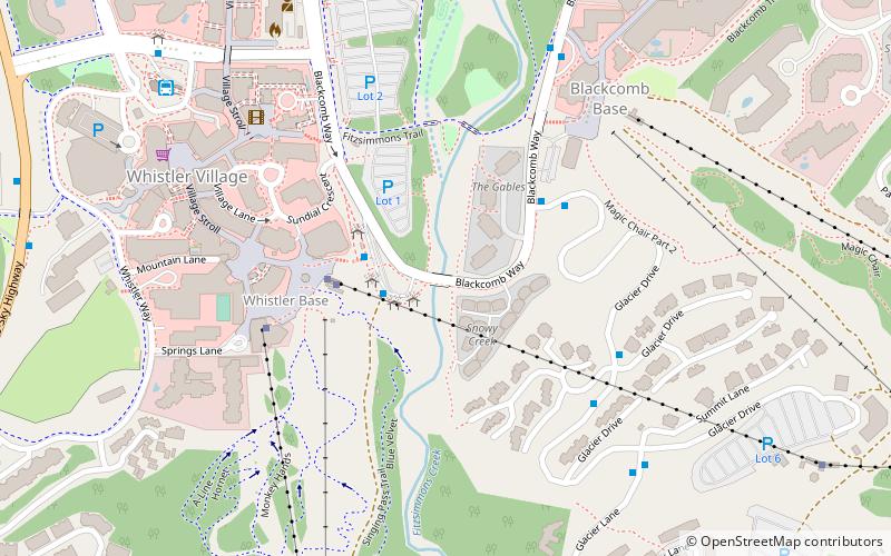 Whistler-Blackcomb location map