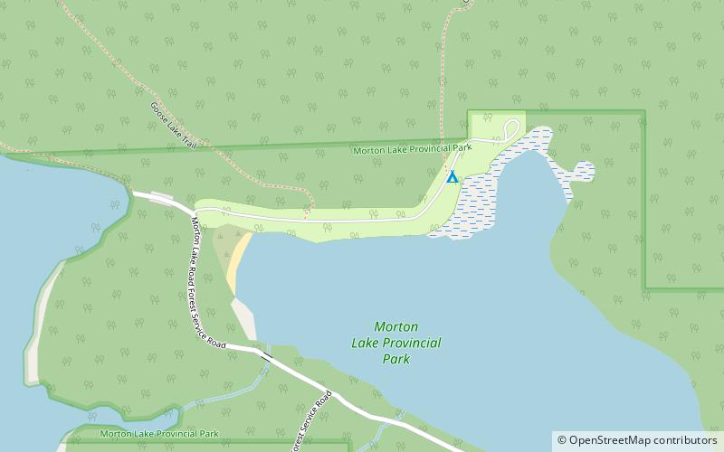 morton lake provincial park location map