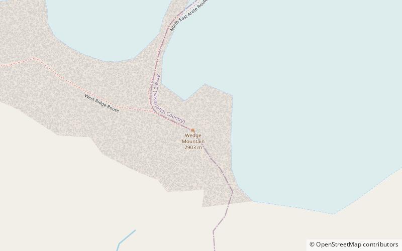 Chaînons Garibaldi location map