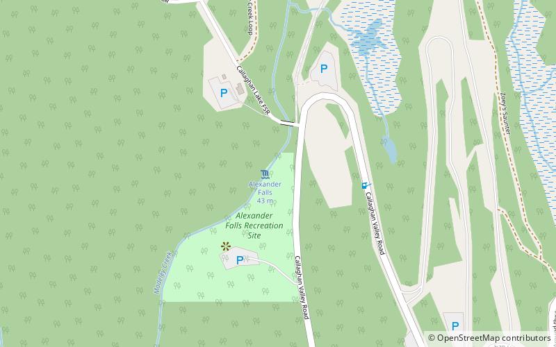 Alexander Falls location map