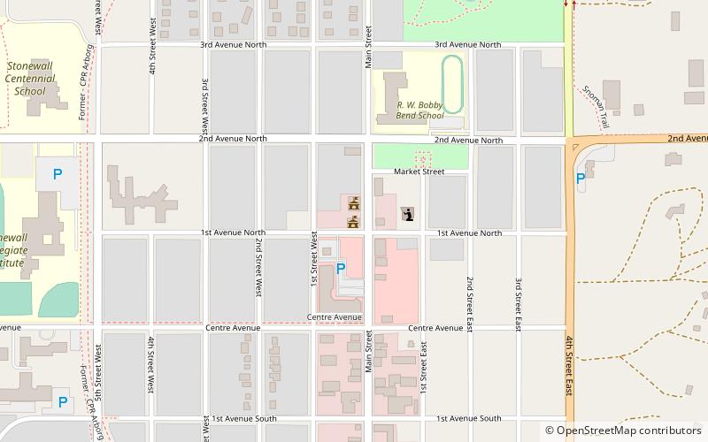 Stonewall location map