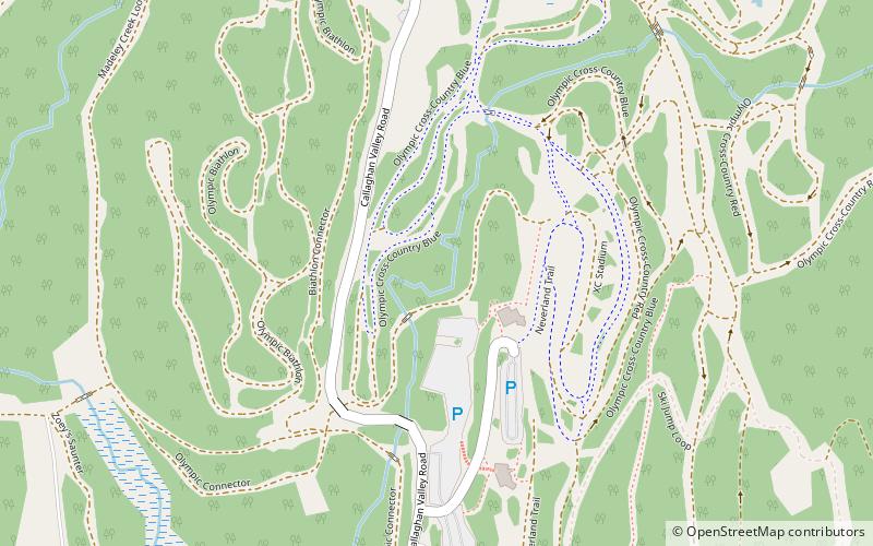 Whistler Olympic Park location map