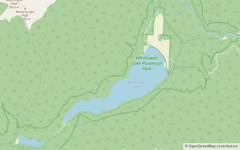 Whiteswan Lake Provincial Park location map