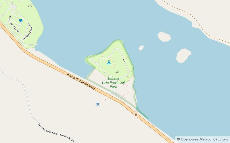 Summit Lake Provincial Park location map