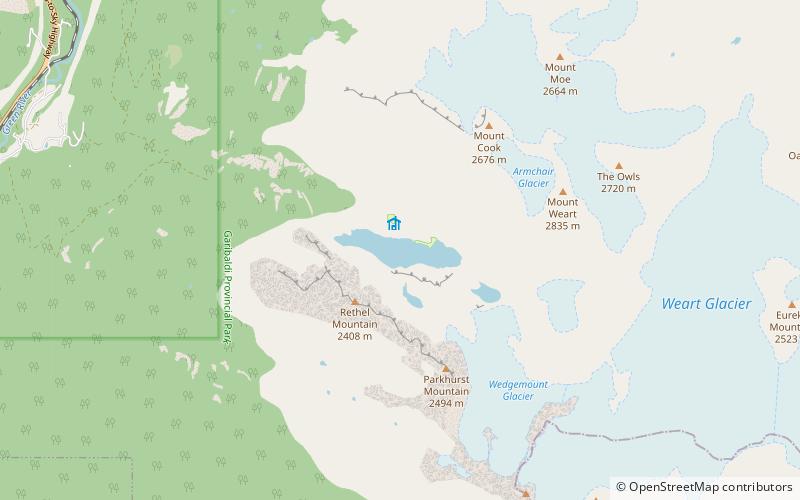 Wedgemount Lake location map