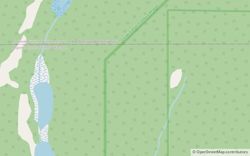 cougar canyon kalamalka lake provincial park and protected area location map