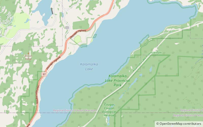 Kalamalka Lake location map