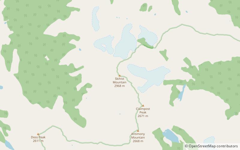 Skihist Mountain location map