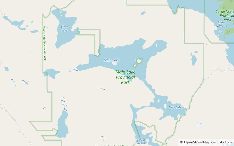 main lake provincial park quadra island location map
