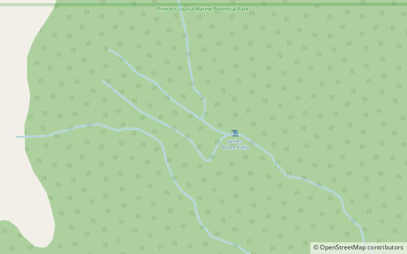 James Bruce Falls location map