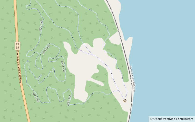 Jezioro Kolumbia location map