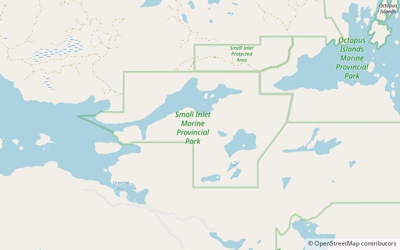 small inlet marine provincial park quadra island location map