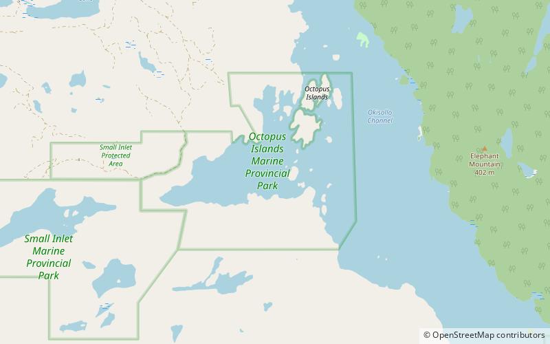 Octopus Islands Marine Provincial Park location map