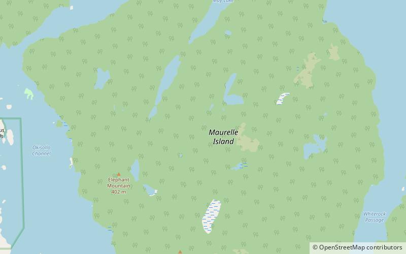 maurelle island location map