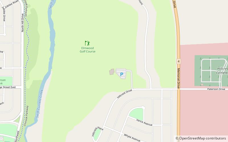 Elmwood Golf Club location map