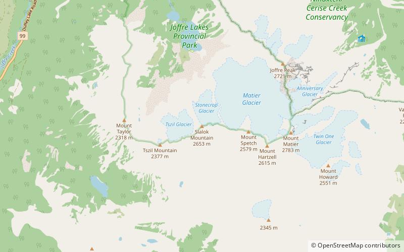 slalok mountain location map