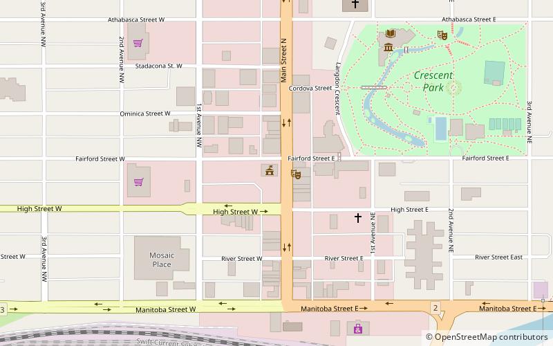 Moose Jaw City Hall location map