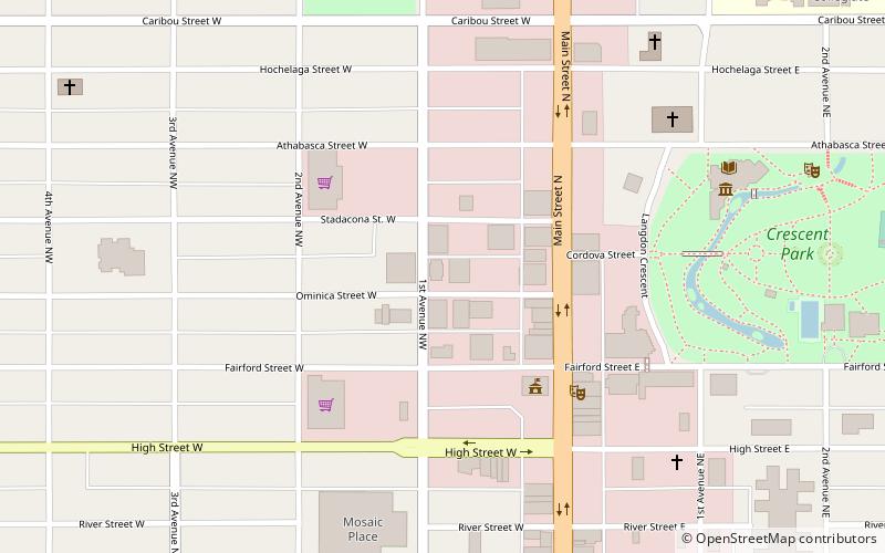 Moose Jaw Court House location map