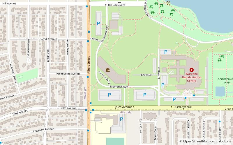 MacKenzie Art Gallery location map