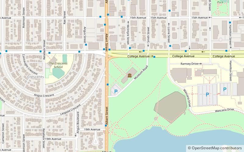 Royal Saskatchewan Museum location map