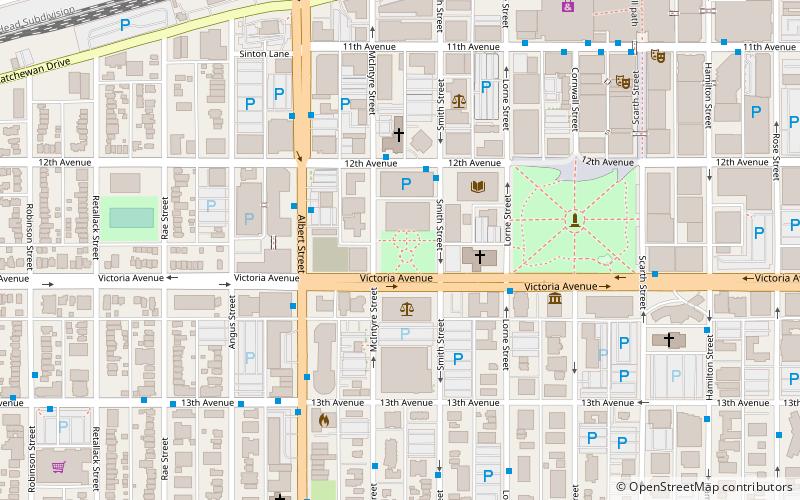 Queen Elizabeth II Court location map