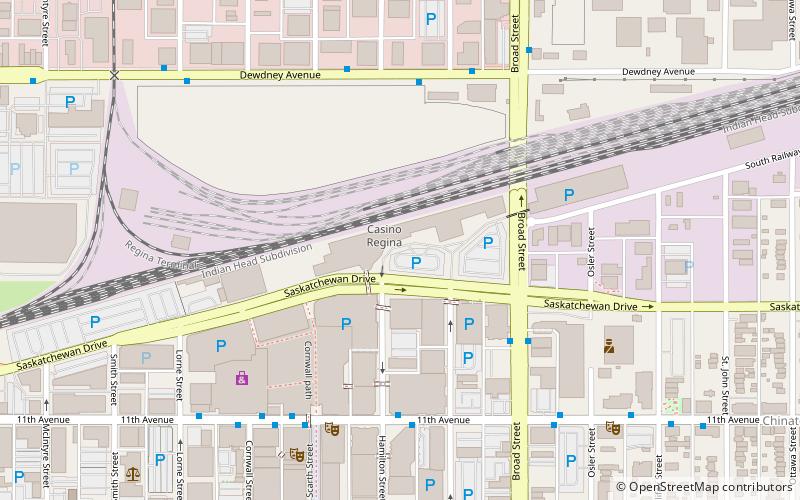 Casino Regina location map