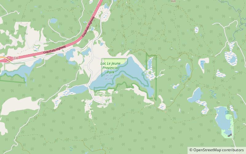 Lac Le Jeune location map