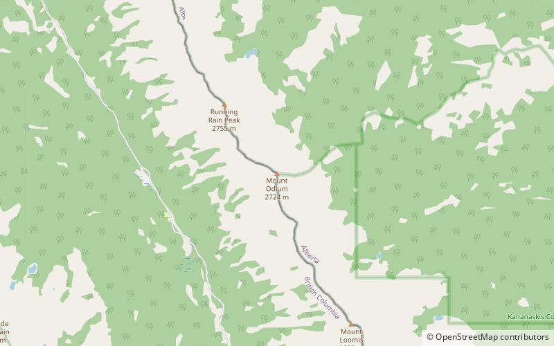 mount odlum elbow sheep wildland provincial park location map