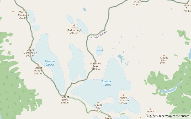 mount petain elk lakes provincial park location map