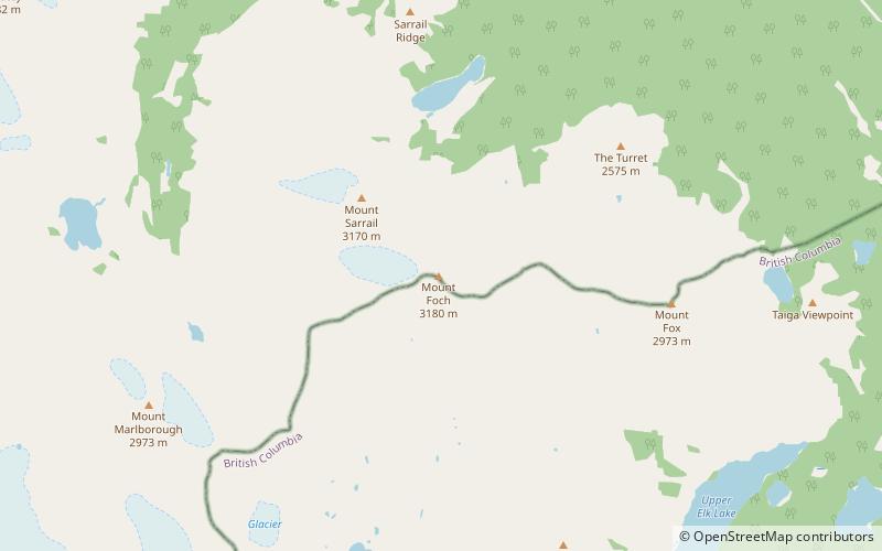 Mount Foch location map