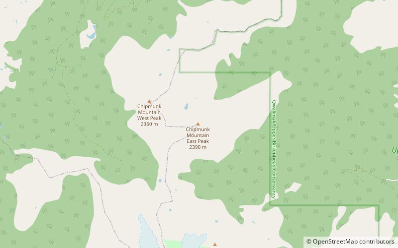Chipmunk Mountain location map
