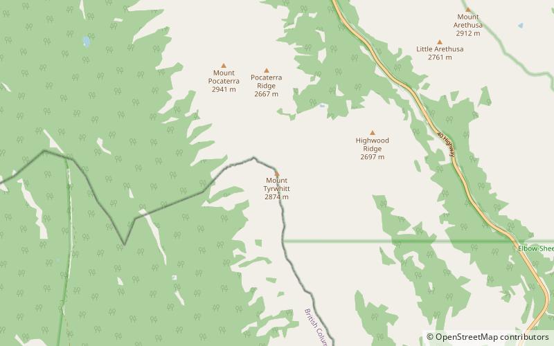 Mount Tyrwhitt location map